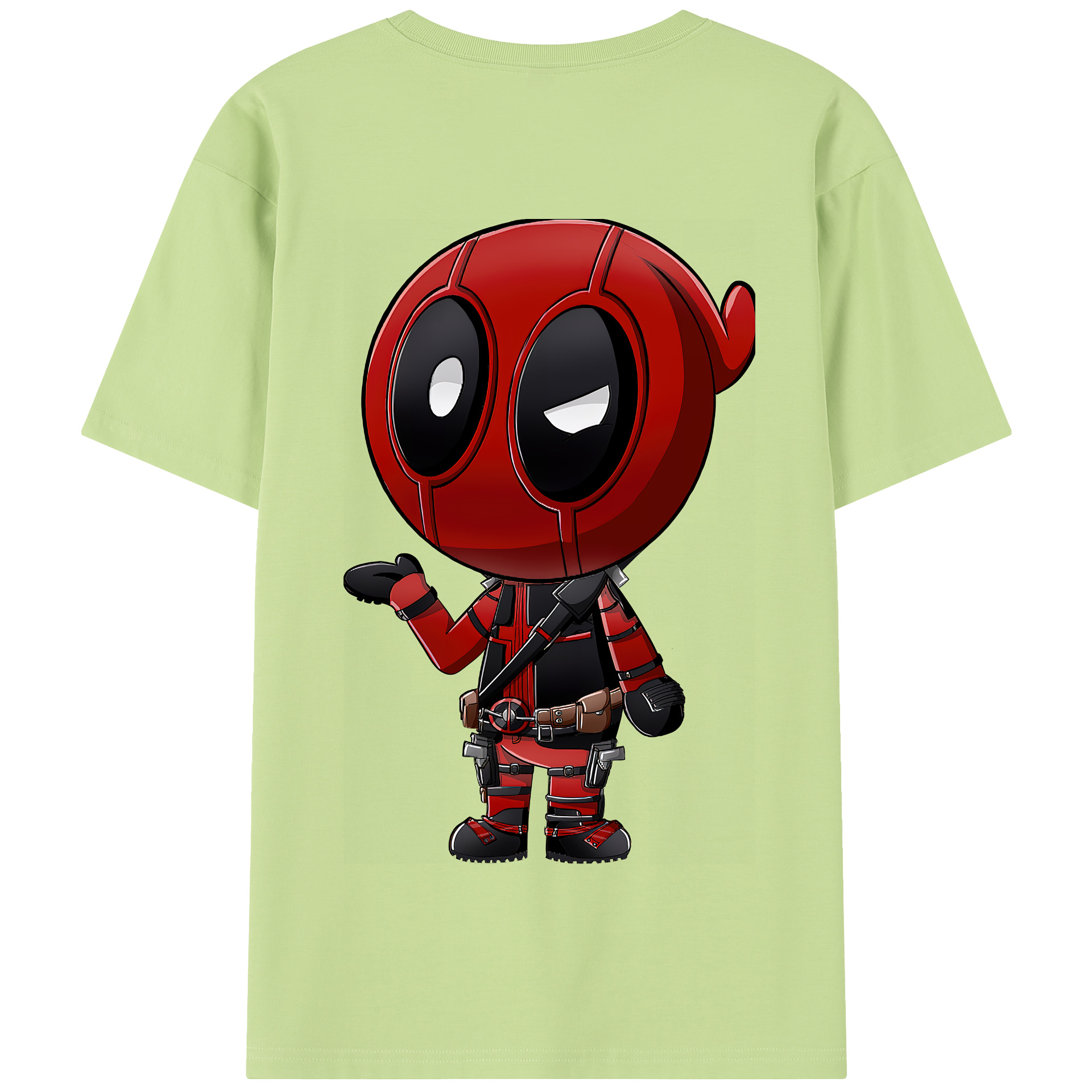 （画像用） Deadpool デッドプール 綿100％半袖Tシャツ（背面プリント）